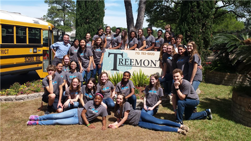 NJHS students at Treemont Assisted Living for Annual Talent Show 